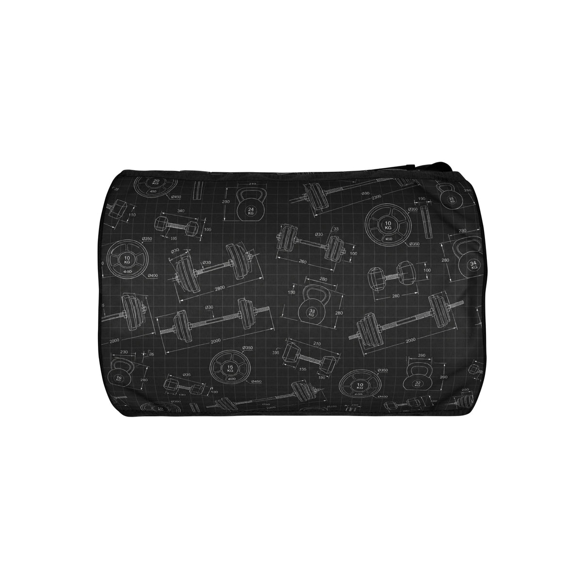 Iron Blueprint gym bag, bottom view