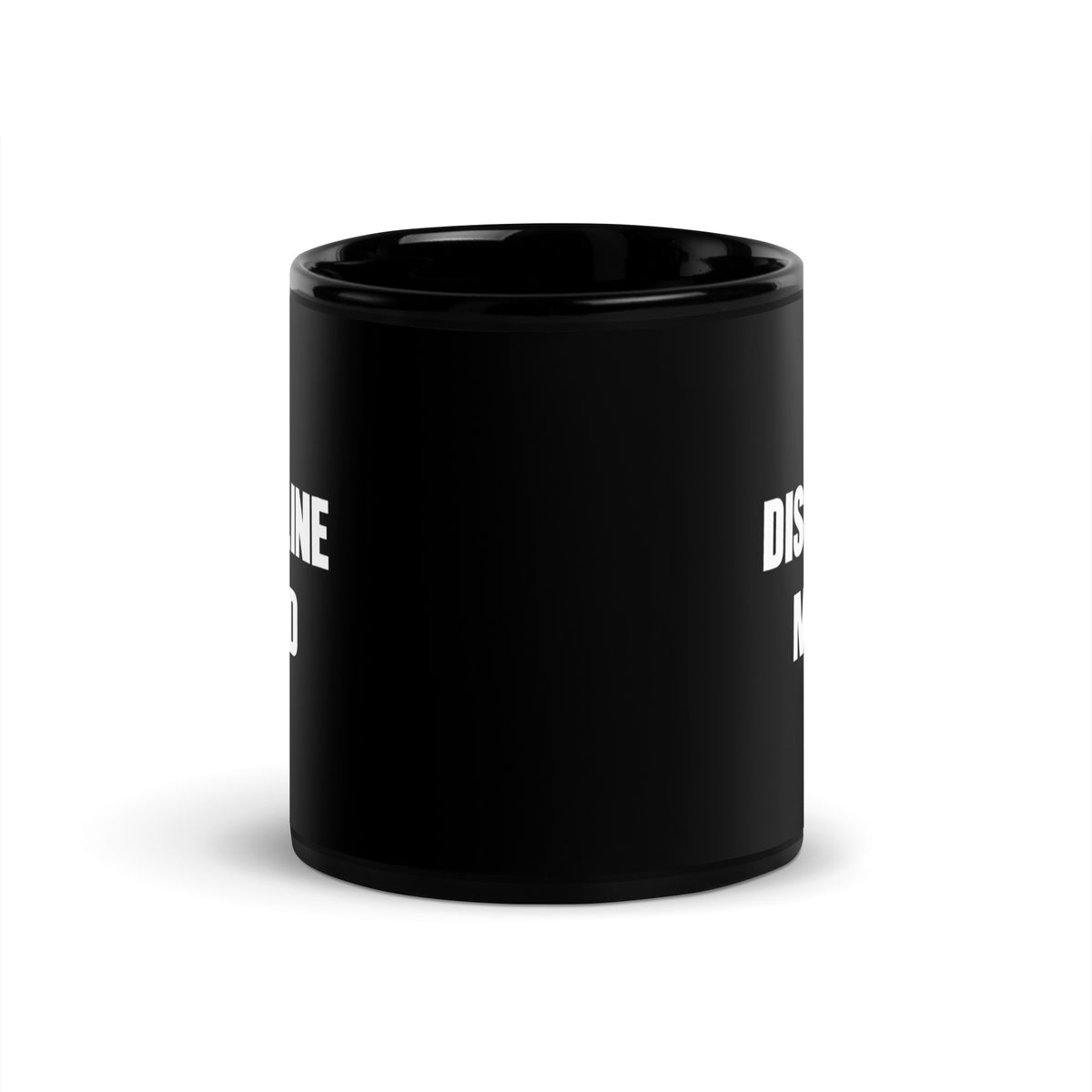 Black Discipline Over Mood mug, 11 oz, front