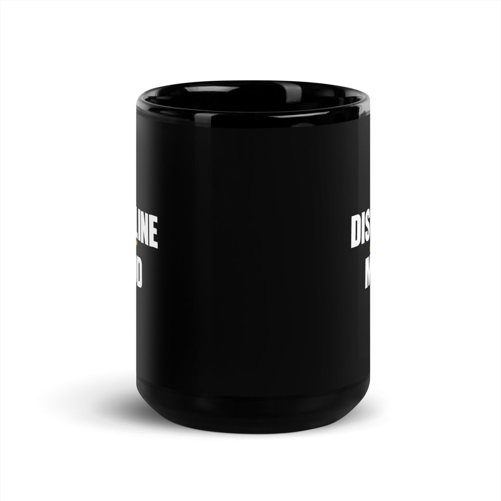 Black Discipline Over Mood mug, 15 oz, front