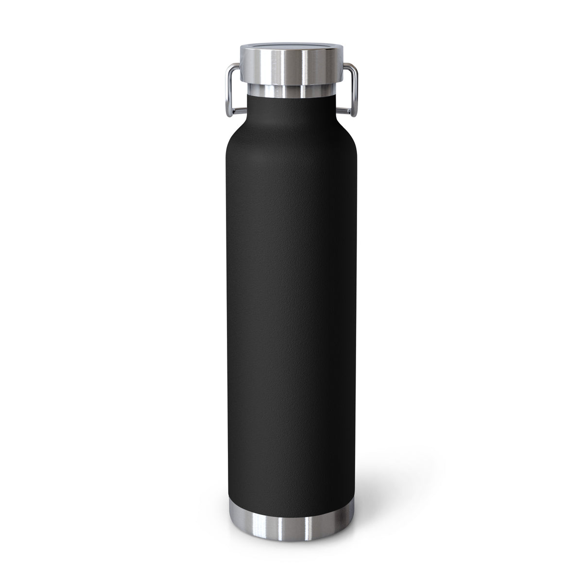 Black The Day Plan insulated bottle, 22 oz, back view