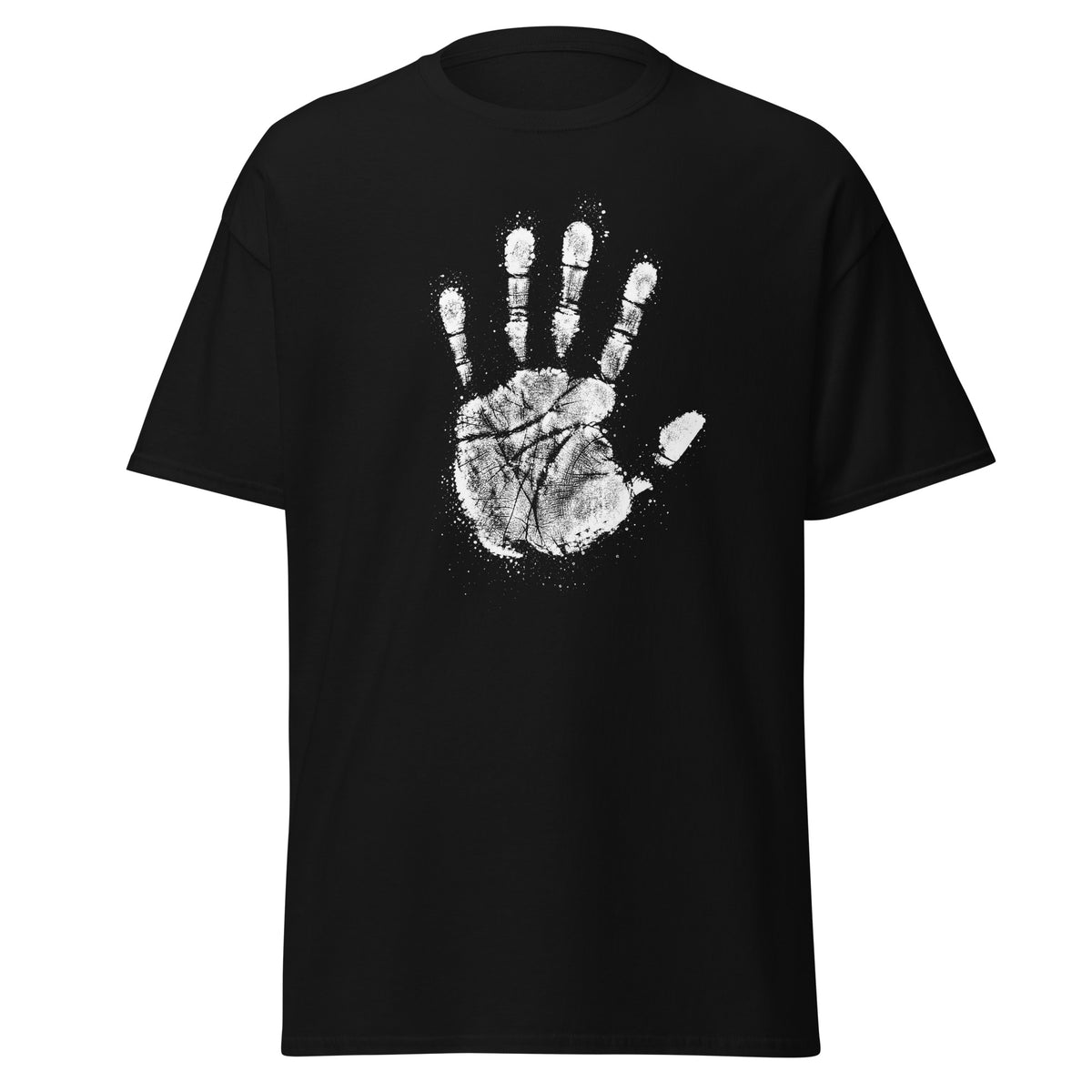 Black The Chalk Hand t-shirt, front