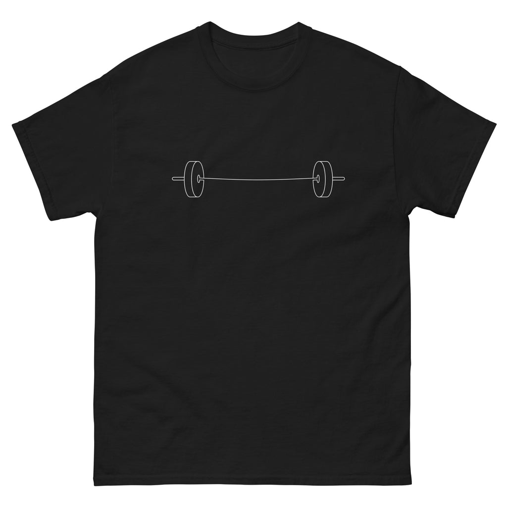 Black One Line One Bar t-shirt, front