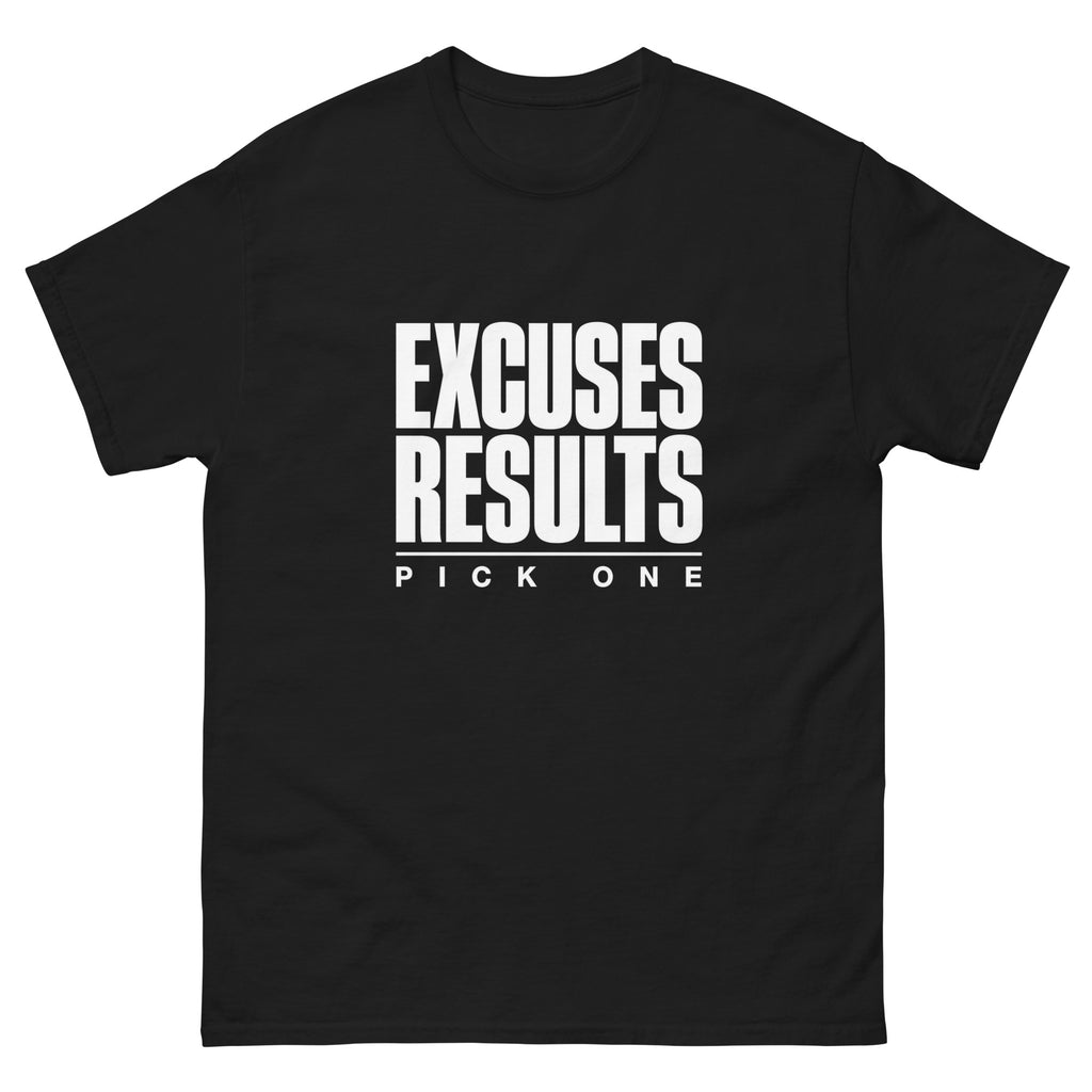 Black Pick One t-shirt, front