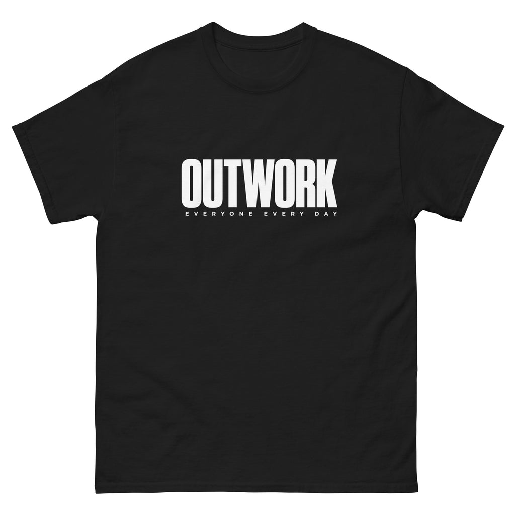 Black Outwork t-shirt, front