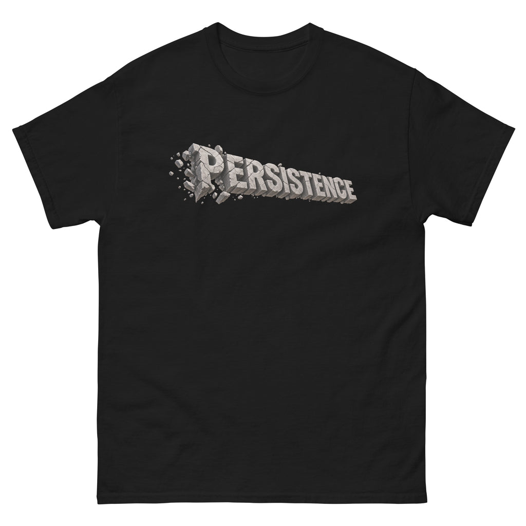 Black Persistence t-shirt, front