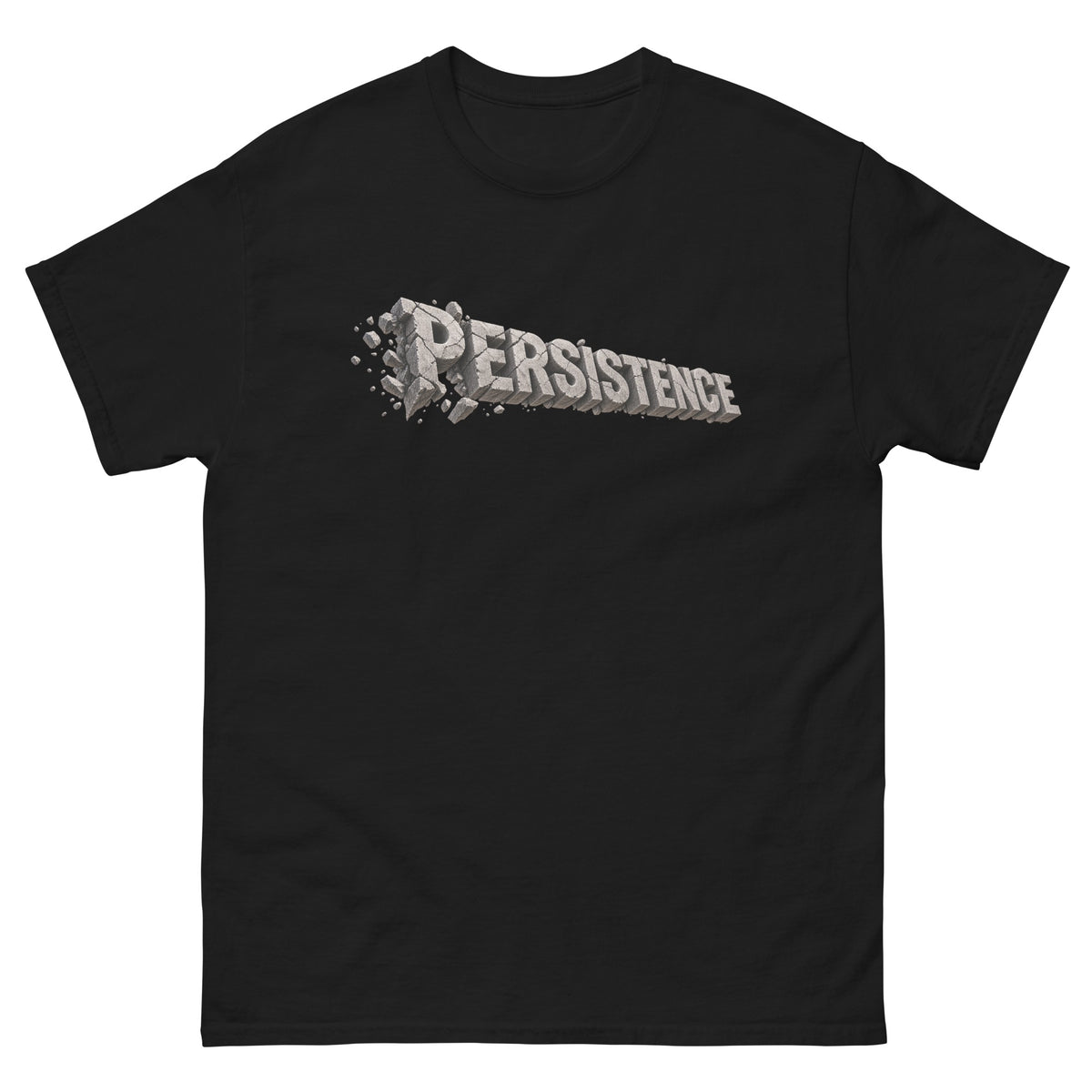 Black Persistence t-shirt, front