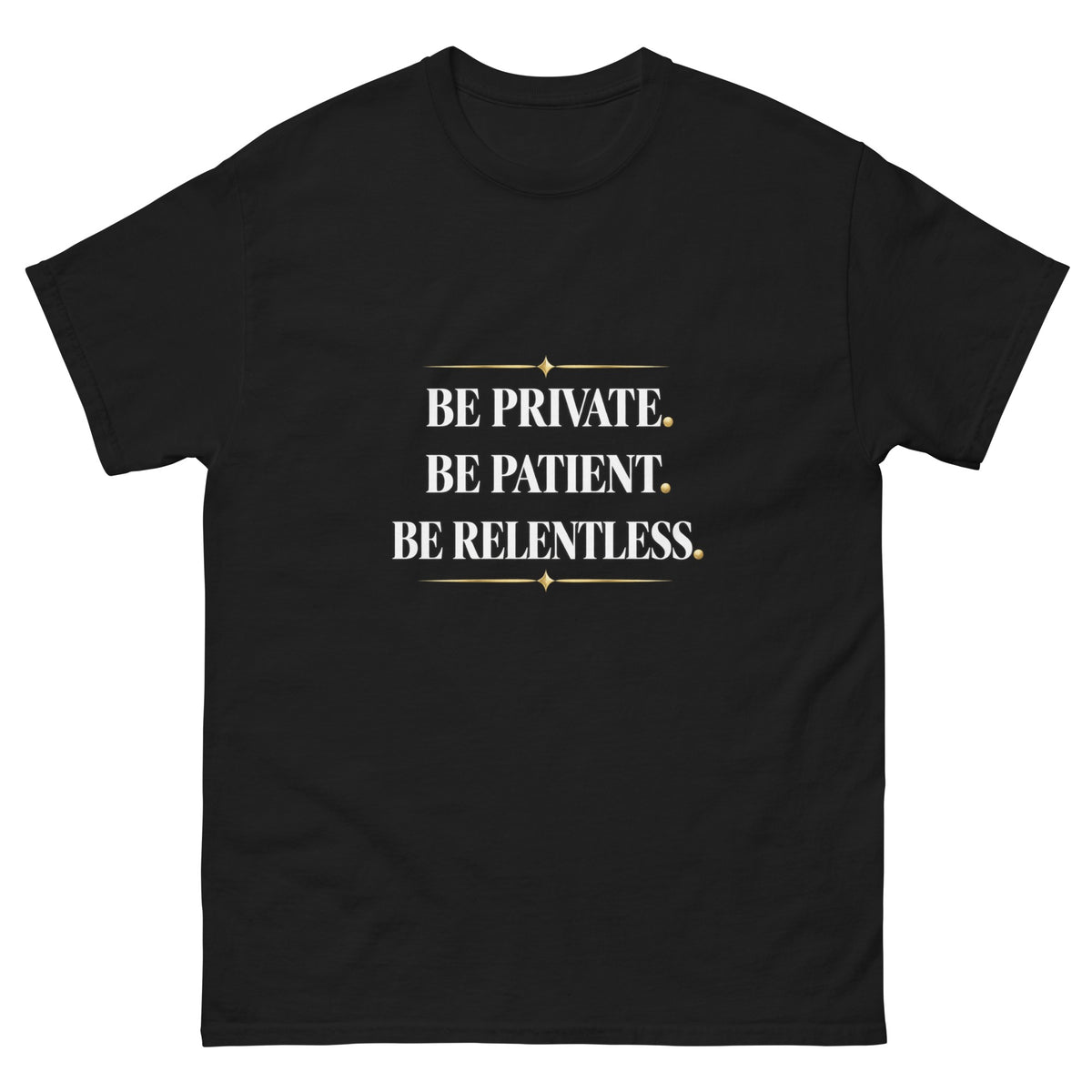Black Private Patient Relentless t-shirt, front