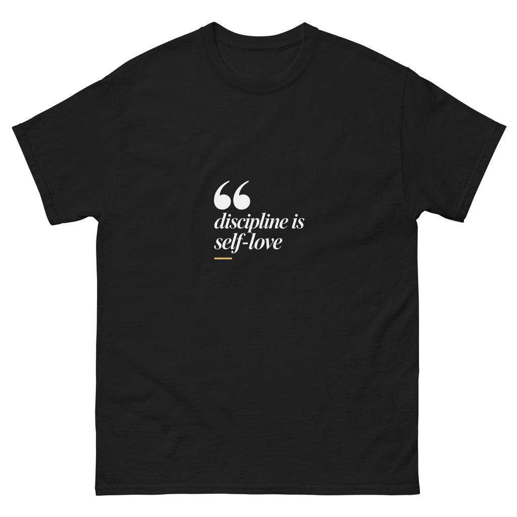 Black Discipline Is Self-love t-shirt, front