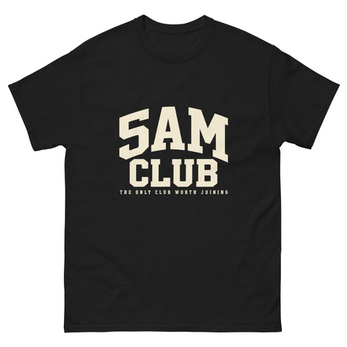 Black 5am Club t-shirt, front