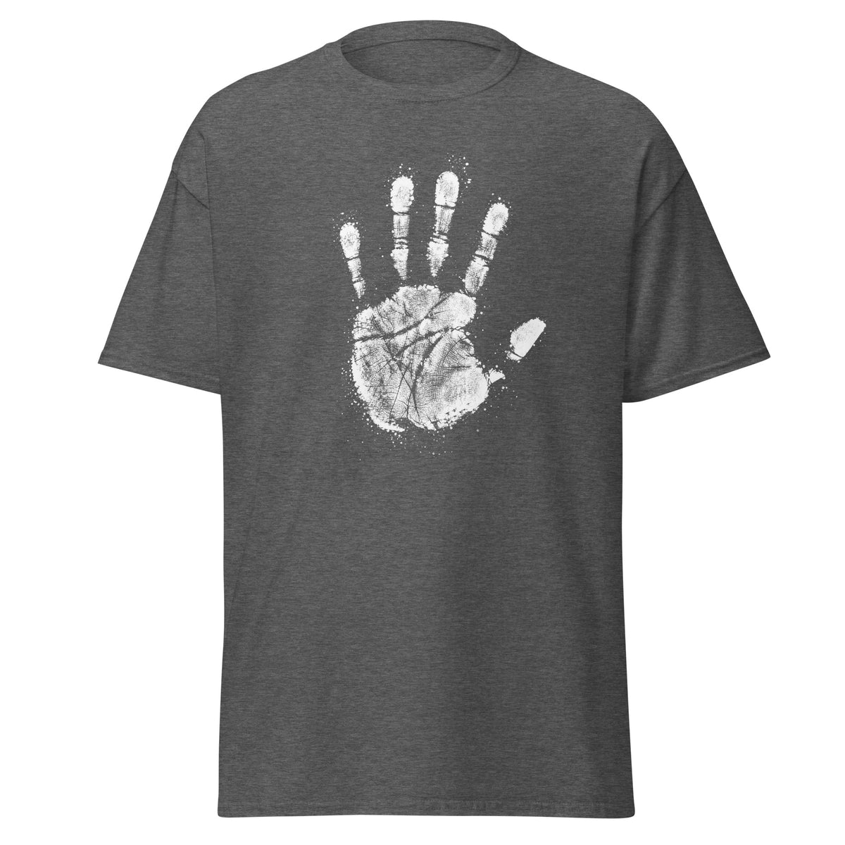 Dark Heather The Chalk Hand t-shirt, front
