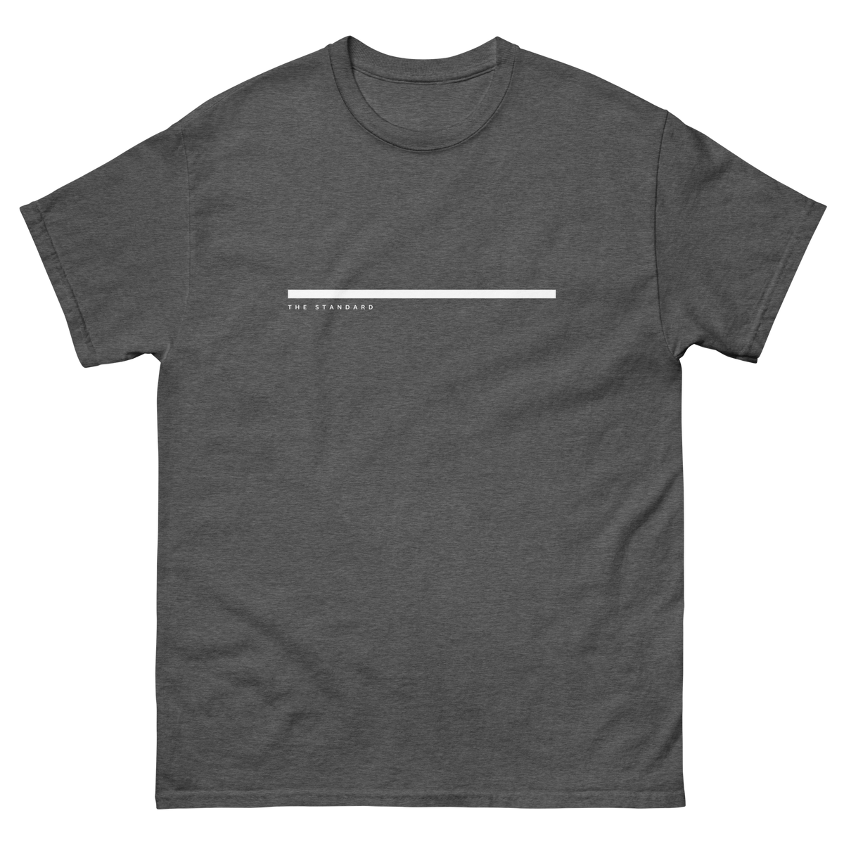 Dark Heather The Standard t-shirt, front