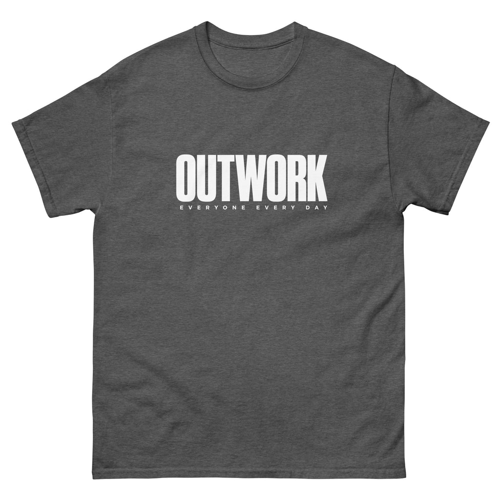 Dark Heather Outwork t-shirt, front