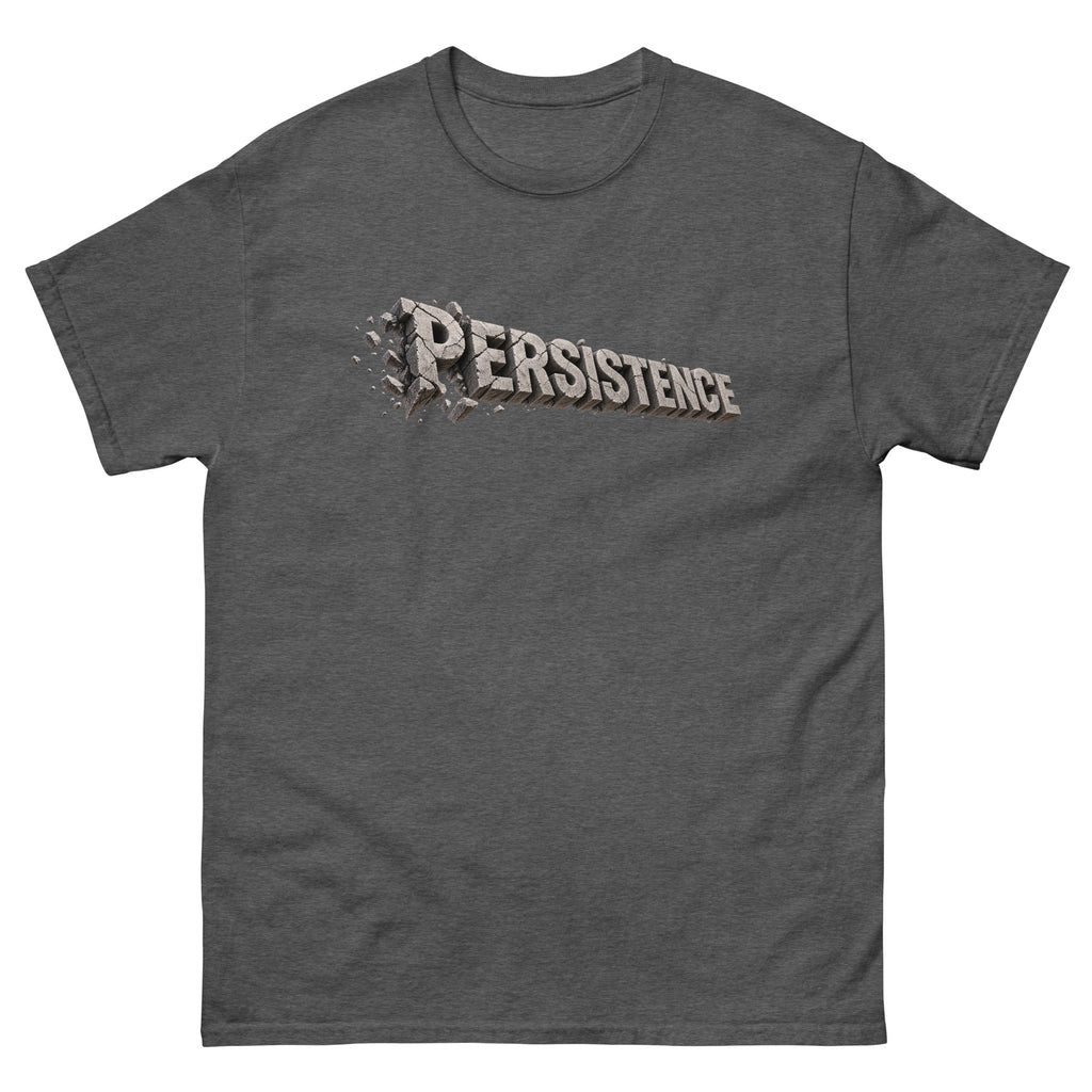 Dark Heather Persistence t-shirt, front