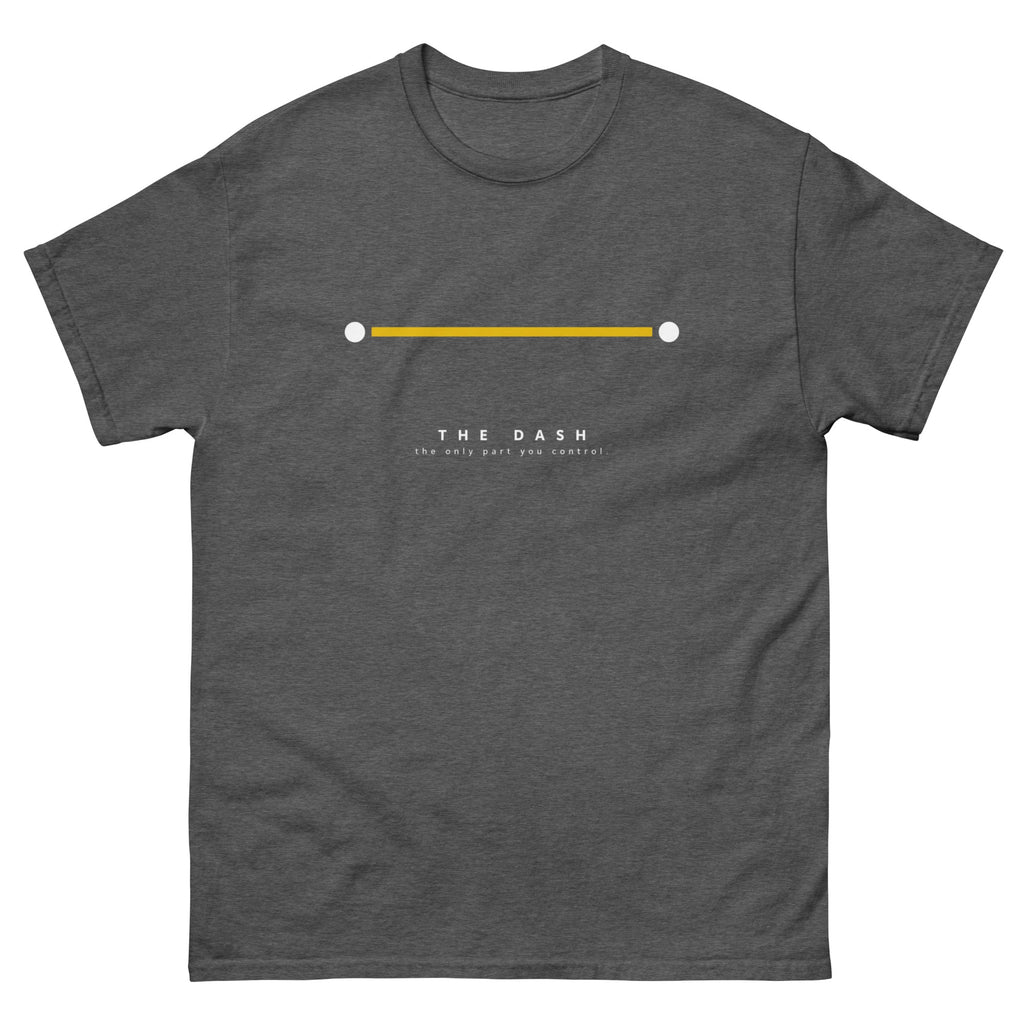 Dark Heather The Dash t-shirt, front