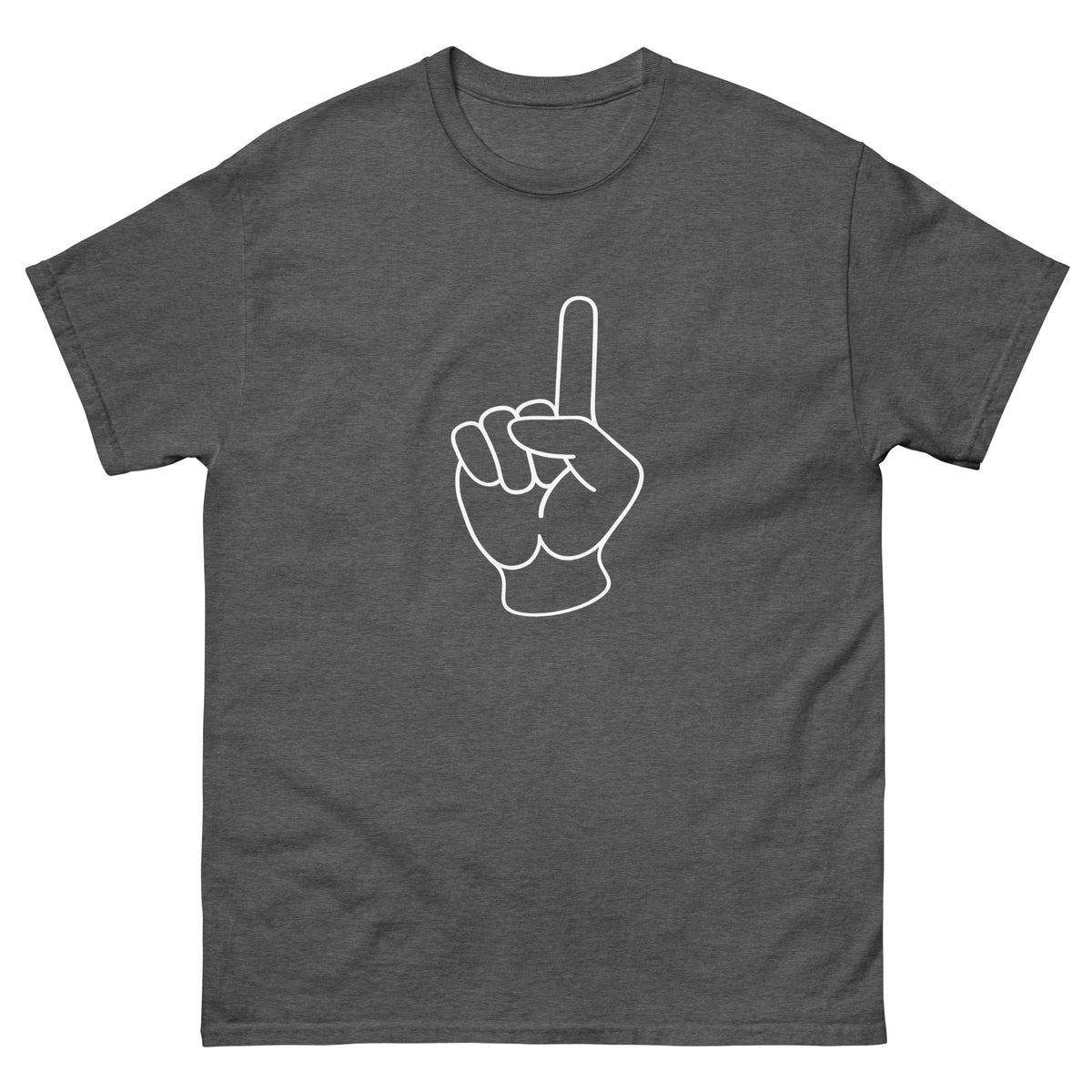 Dark Heather One Life t-shirt, front