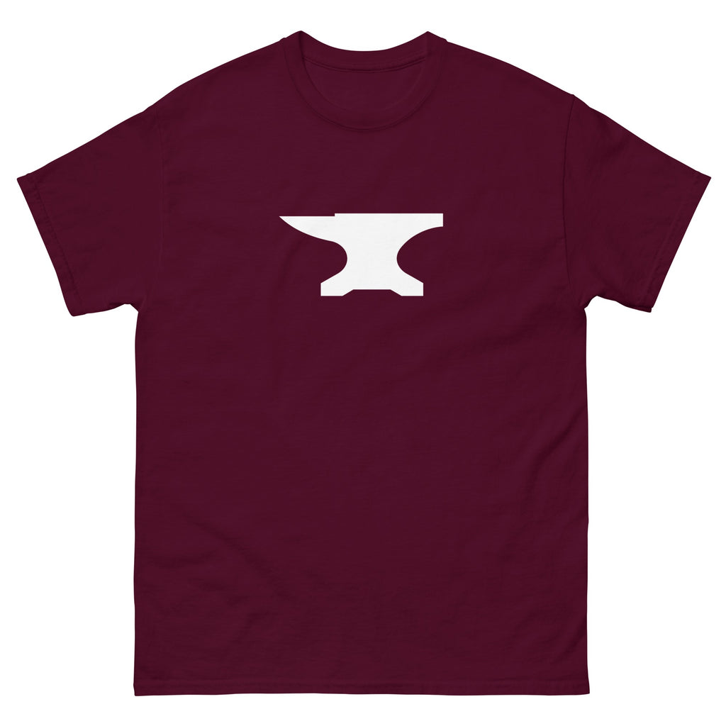 Maroon The Anvil t-shirt, front