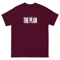 Maroon I Am the Plan t-shirt, front