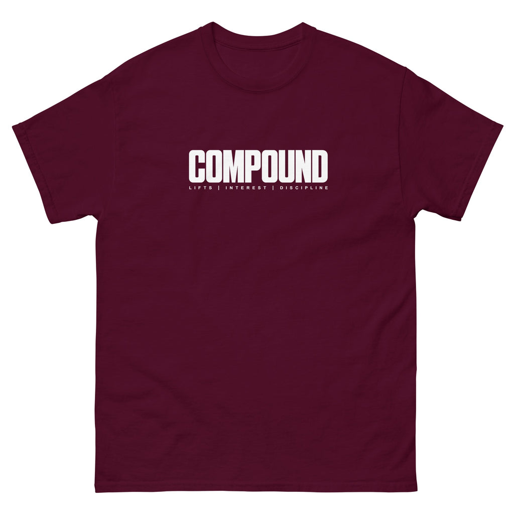 Maroon Compound t-shirt, front