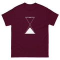 Maroon The Hourglass t-shirt, front