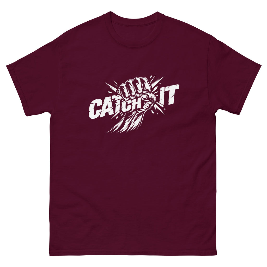 Maroon Catch Your Dream t-shirt, front