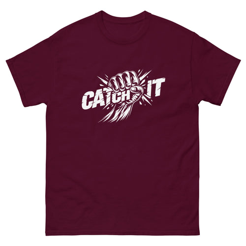 Maroon Catch Your Dream t-shirt, front
