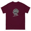 Maroon Keep Moving t-shirt, front