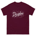 Maroon Discipline t-shirt, front