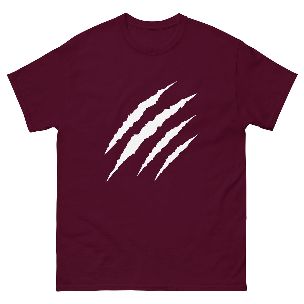 Maroon The Predator t-shirt, front