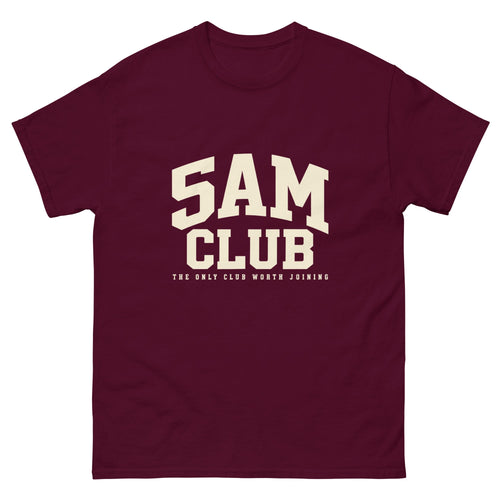 Maroon 5am Club t-shirt, front