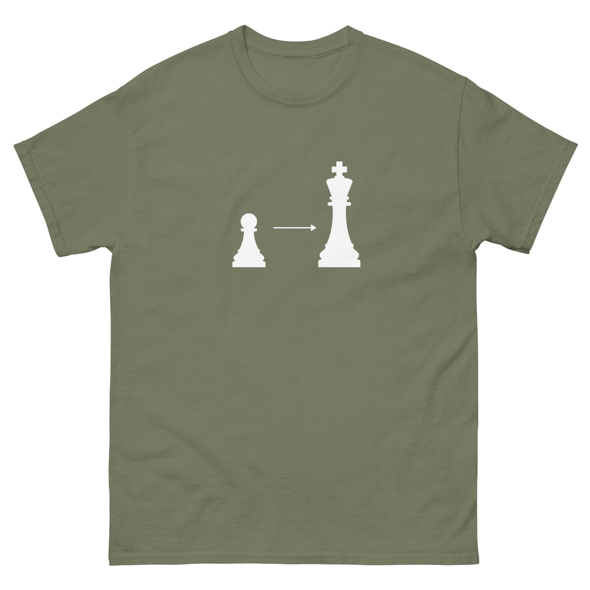 Military Green Promotion t-shirt, front