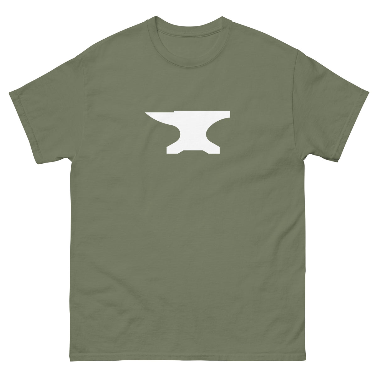Military Green The Anvil t-shirt, front