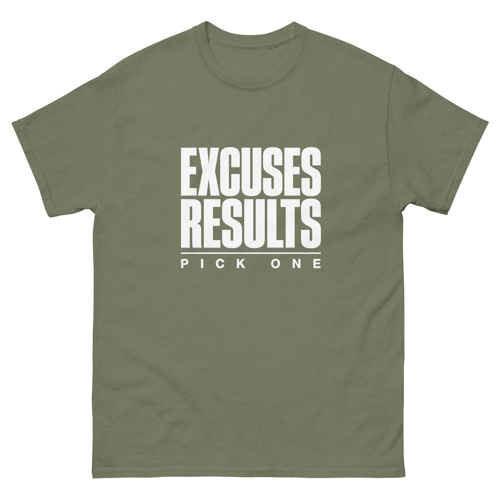 Military Green Pick One t-shirt, front