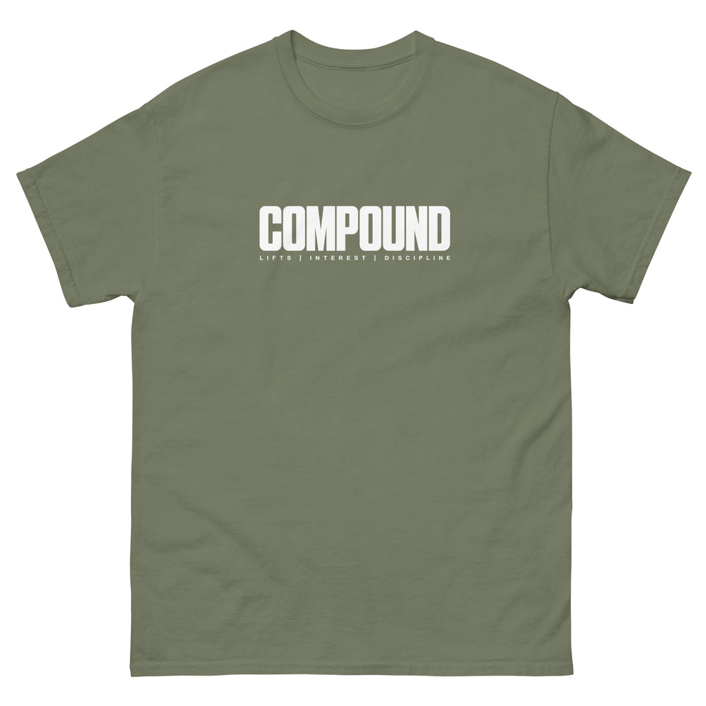Military Green Compound t-shirt, front