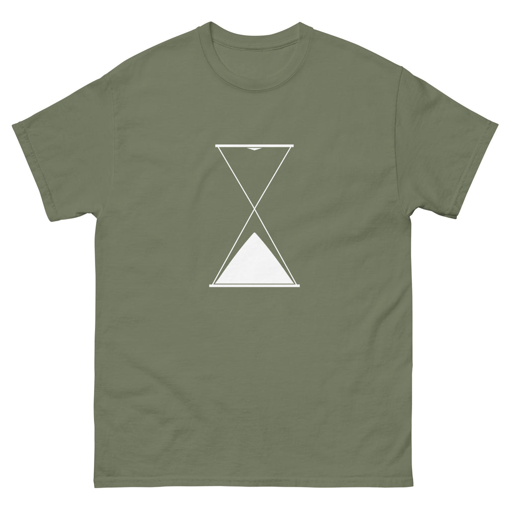 Military Green The Hourglass t-shirt, front