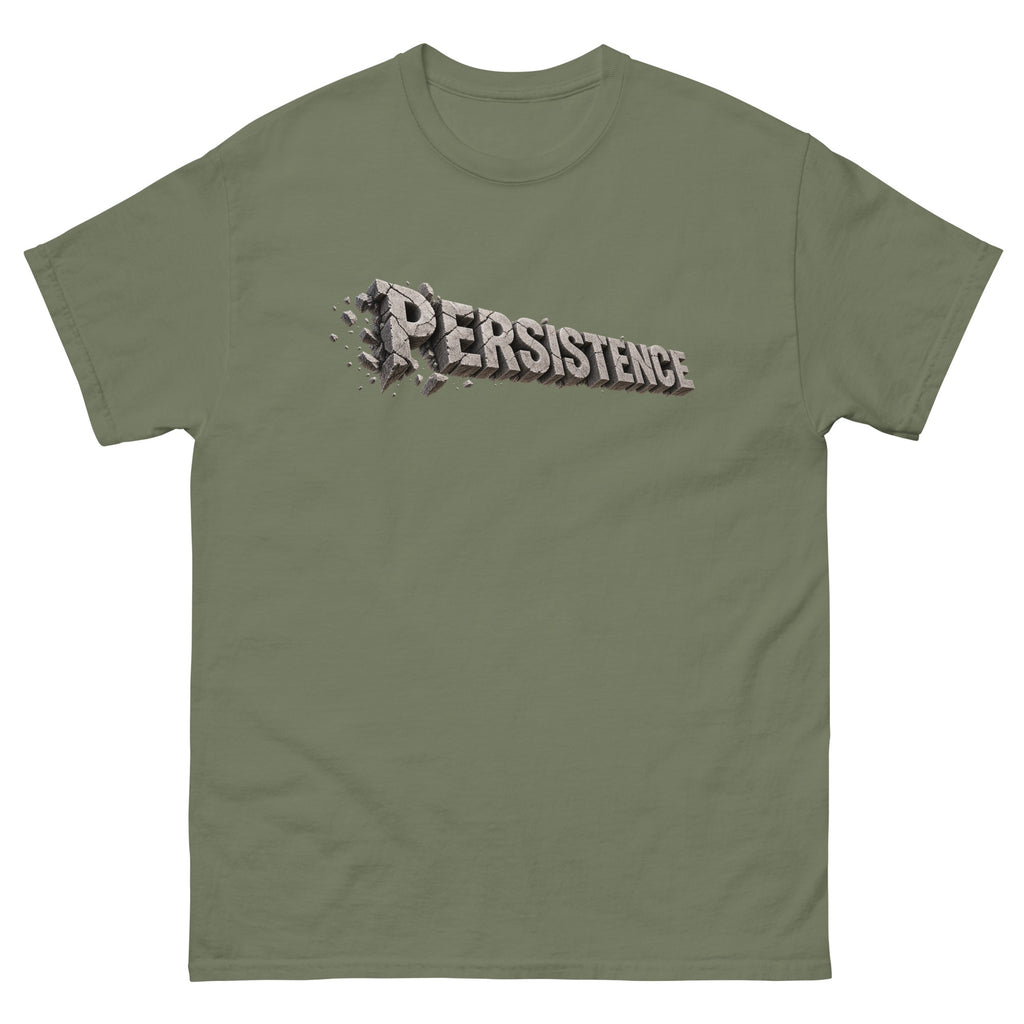 Military Green Persistence t-shirt, front