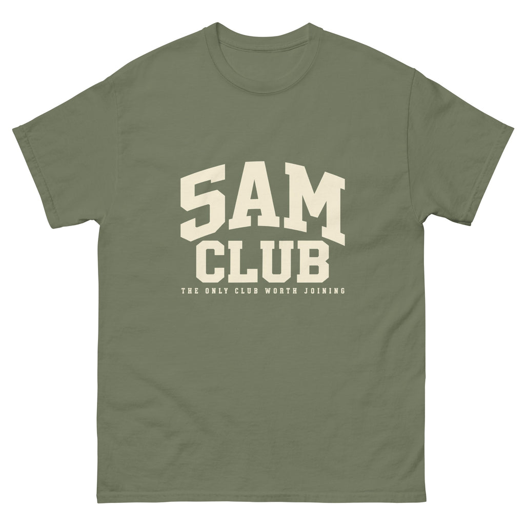 Military Green 5am Club t-shirt, front