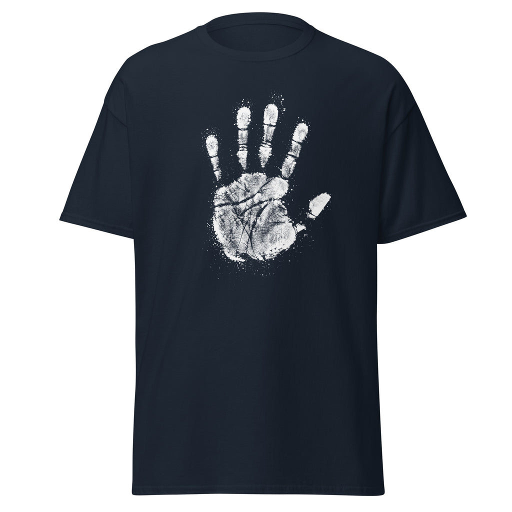 Navy The Chalk Hand t-shirt, front