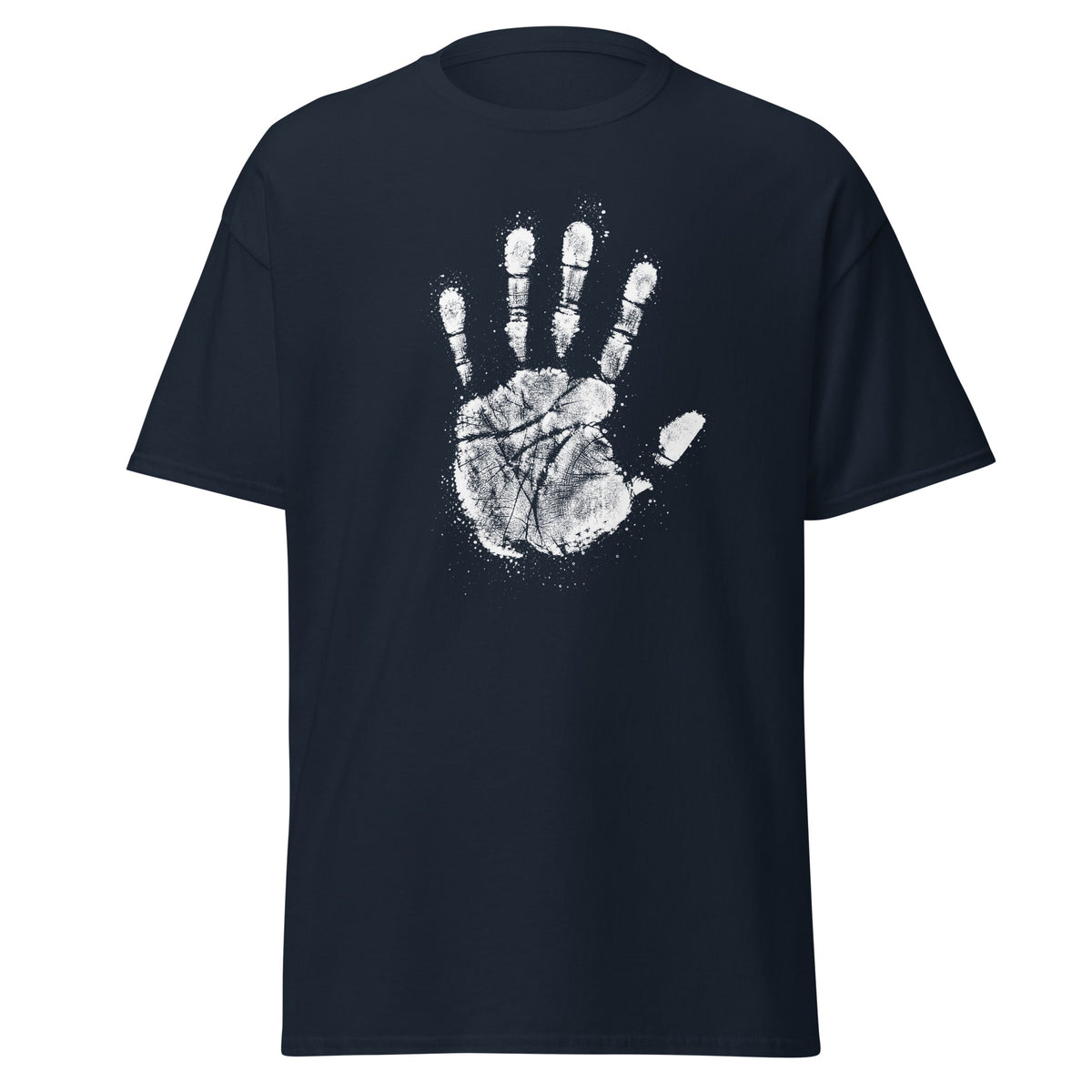 Navy The Chalk Hand t-shirt, front