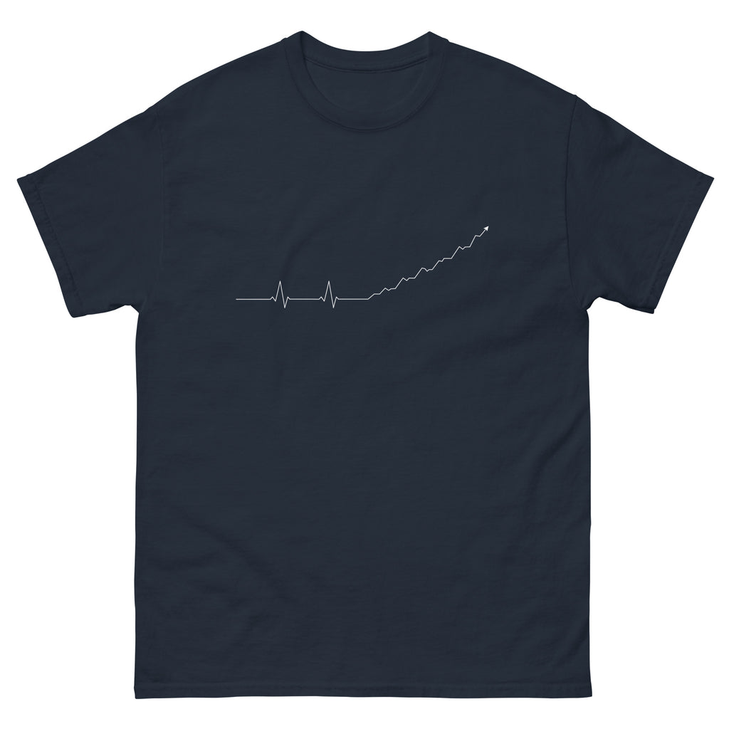 Navy Pulse Into Profit t-shirt, front
