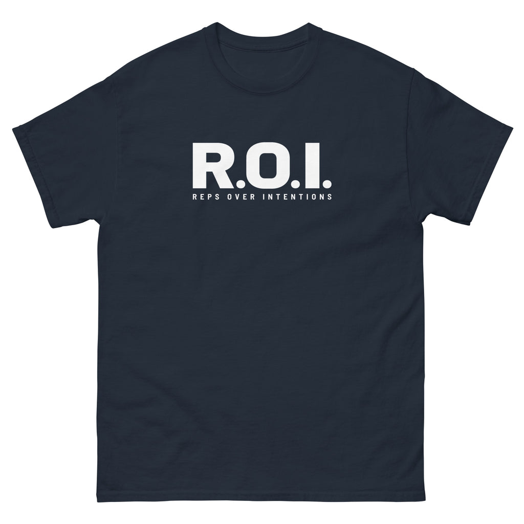 Navy ROI t-shirt, front