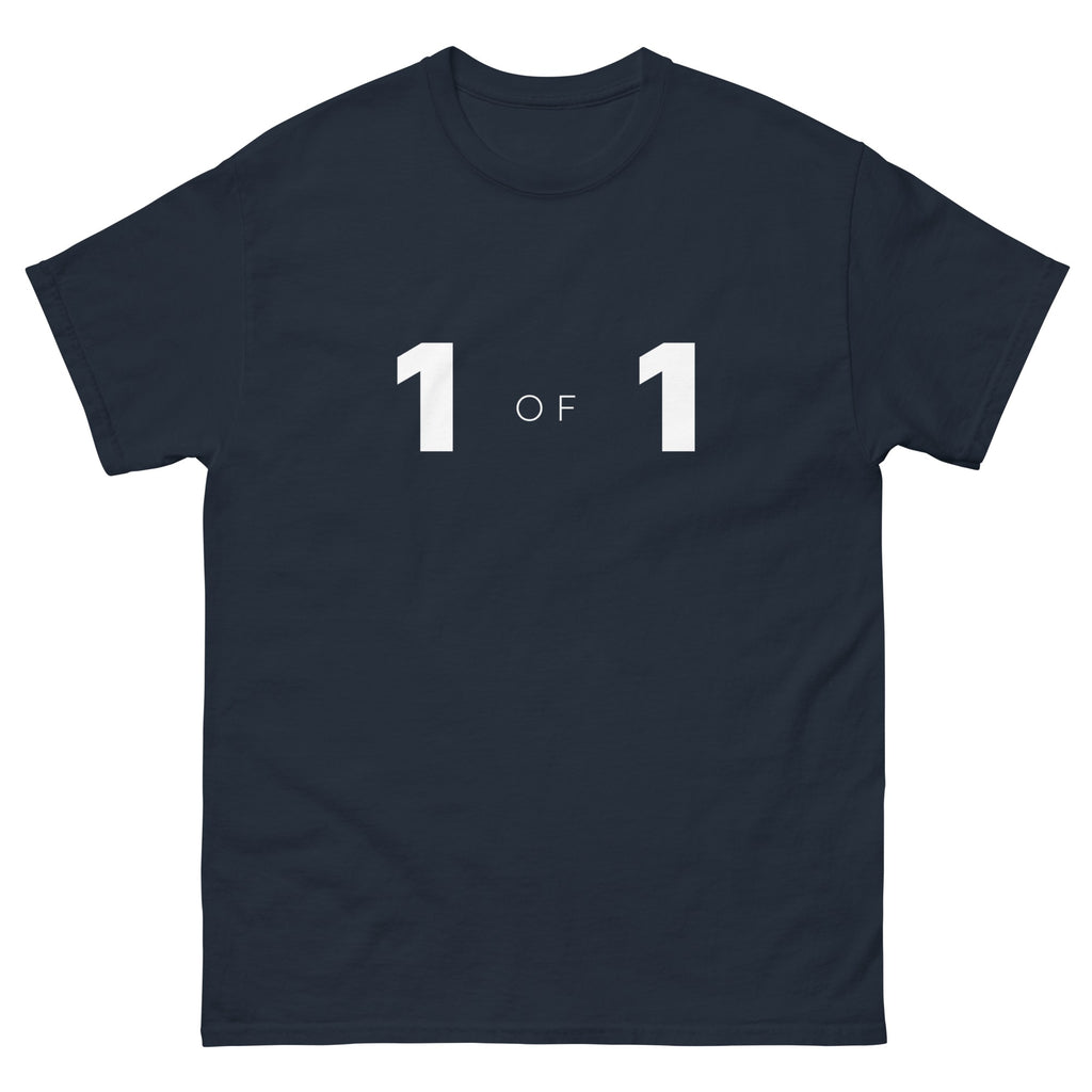 Navy One of One t-shirt, front