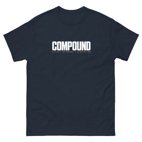 Navy Compound t-shirt, front