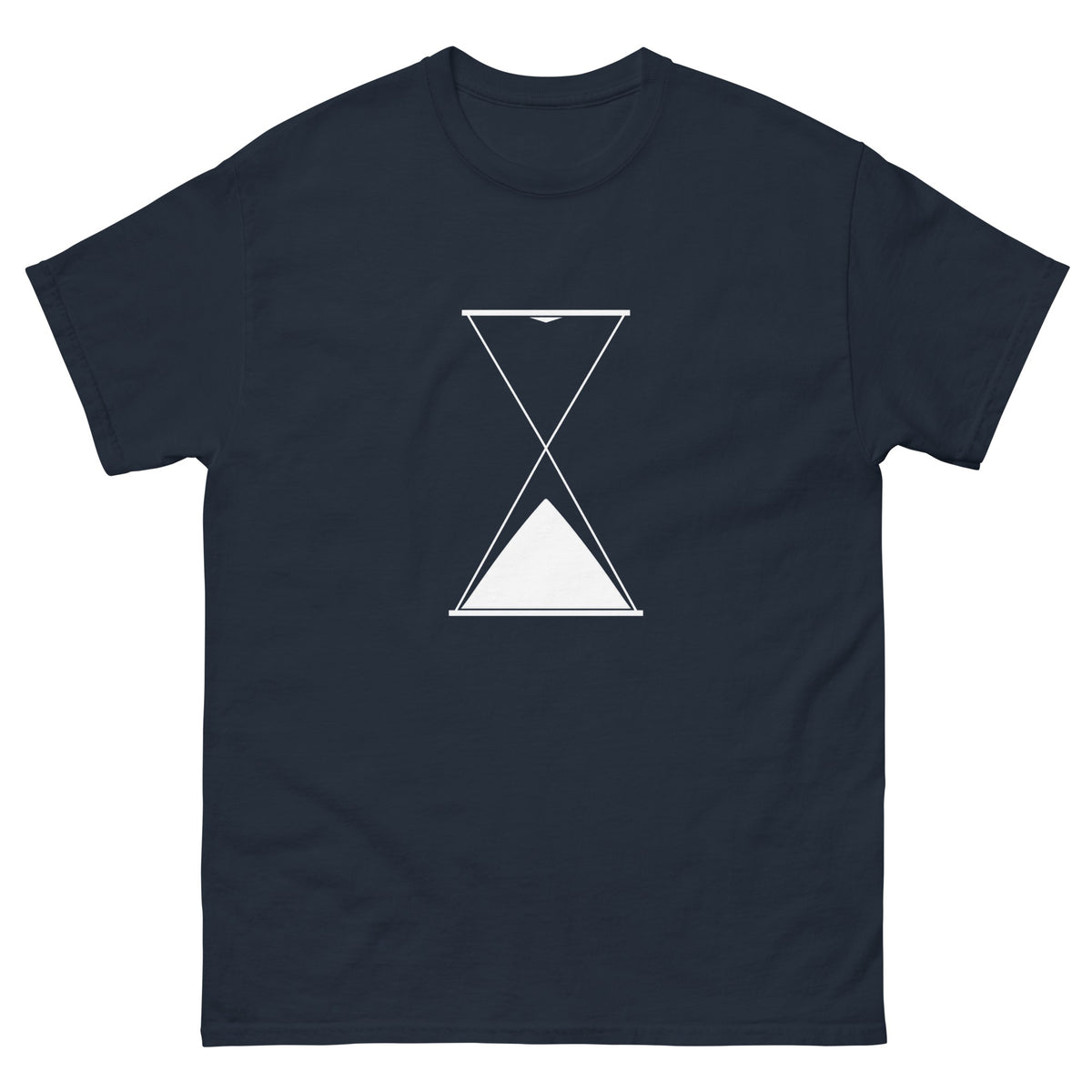 Navy The Hourglass t-shirt, front