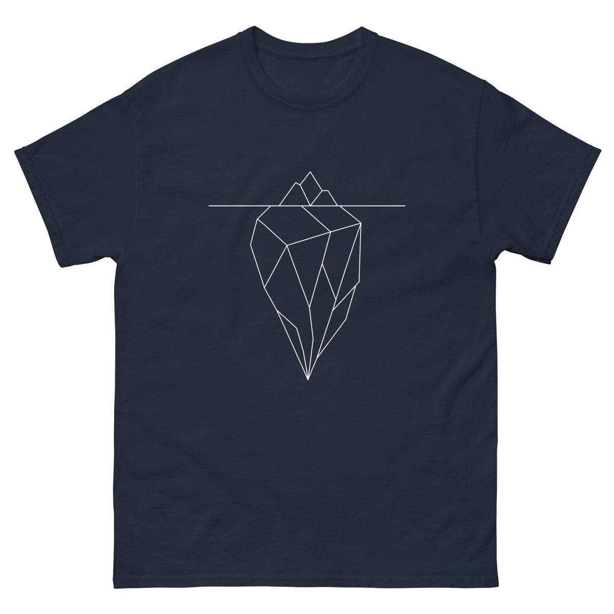 Navy The Iceberg t-shirt, front