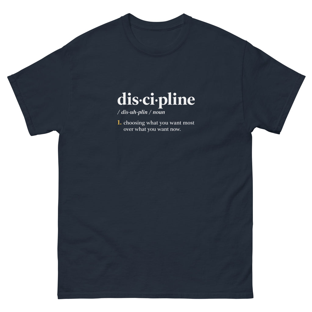 Navy Discipline Definition t-shirt, front