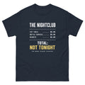Navy Club Receipt t-shirt, front