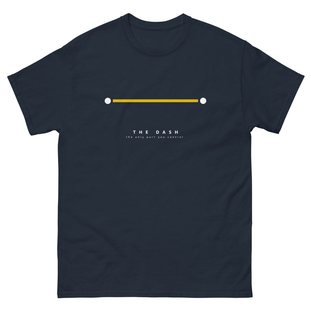 Navy The Dash t-shirt, front